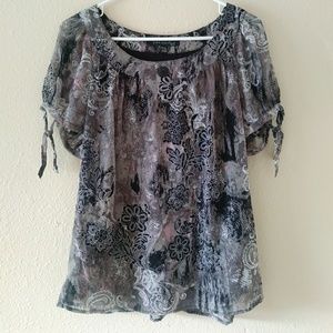 NWOT Printed Blouse